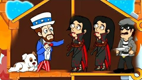 Home Pin/ Gameplay Level Solution Husband Wife Game Pull The Pin (Levels 1184-1198)