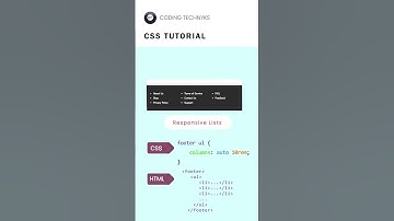 CSS Multi-Column List Layout  #css #html