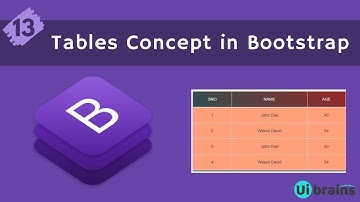 13 Tables in Bootstrap | Bootstrap Tutorial for Beginners | Ui Brains | NAVEEN SAGGAM
