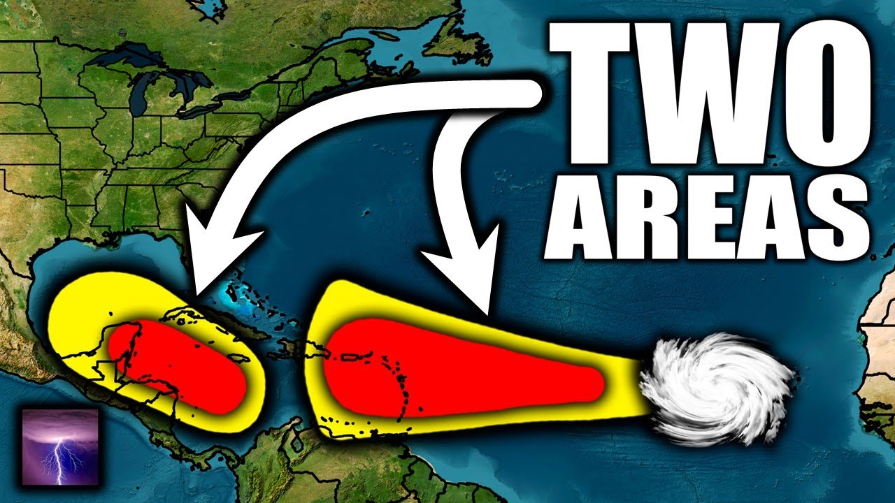 TROPICAL UPDATE: Watching These Two Areas Closely... - YouTube