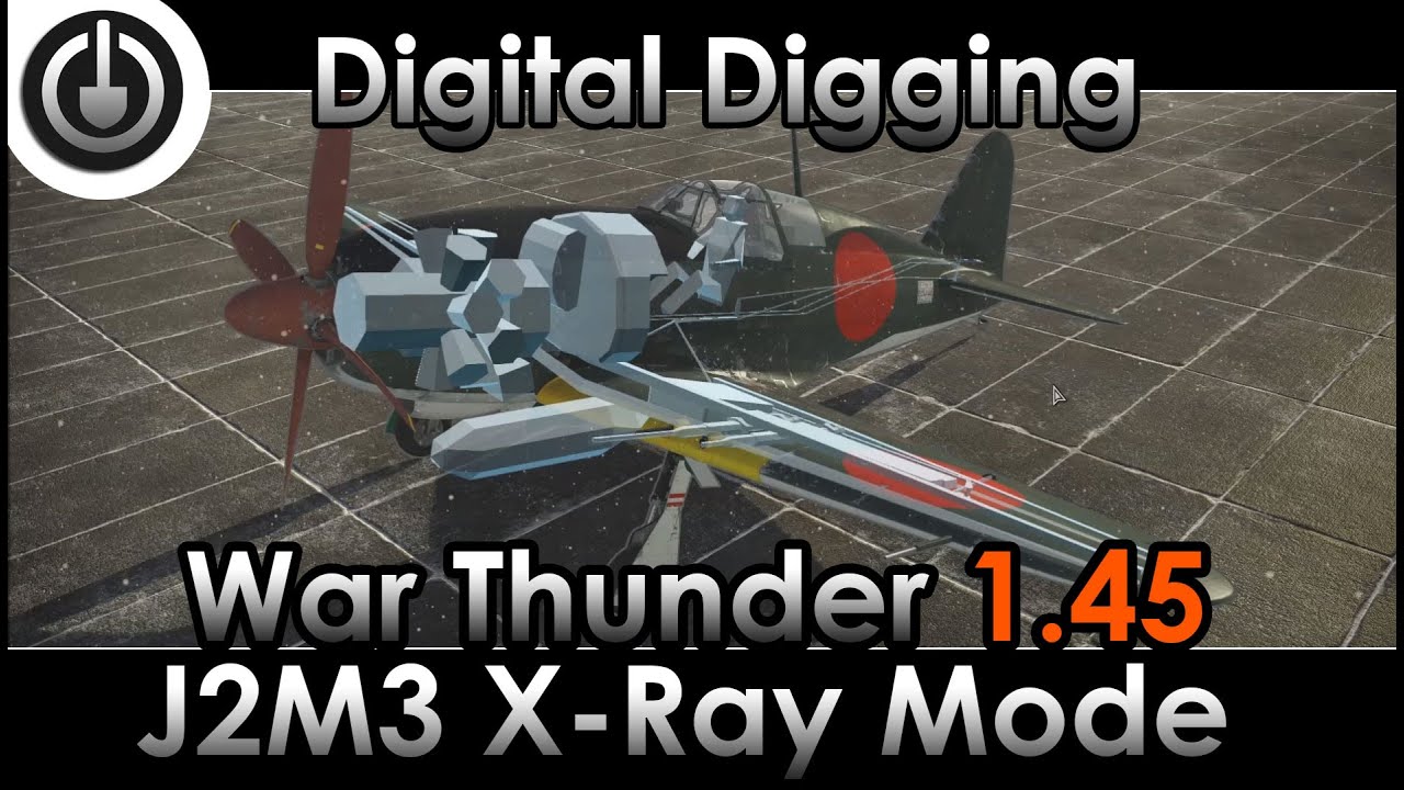 War Thunder 1.45 J2M3 Armour and X-ray Feature. 