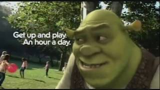 Shrek PSA - Get up and play (2009)