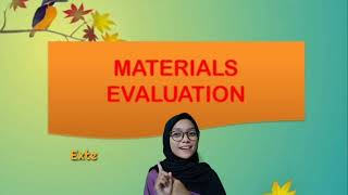 4th Presenter- Guidelines for Developing Materials and Materials Evaluation