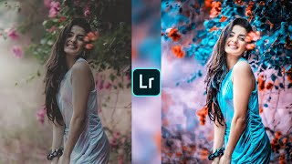 Lightroom soft blue effect photo editing tutorial | lightroom background colour change preset screenshot 5