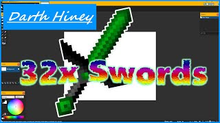 How To Make 32x Swords In Minecraft Texturing. (No Plugins Required)