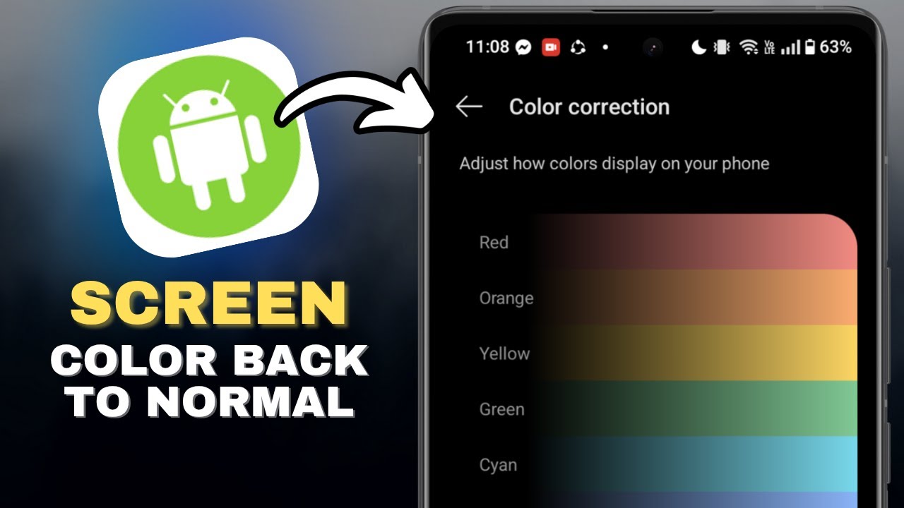 How To Set Screen Color Back To Normal On Android in SECONDS!