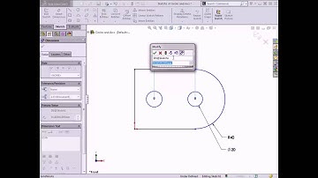 Solidworks turorial - Sketch smartdimension in solidworks