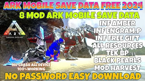Ark mobile : Best Save Data | Op Base | InfiniteAmber | All Tek item | Op Dino