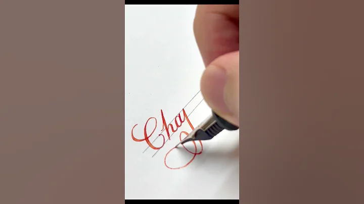 Chapter - handwriting with flex fountain pen #calligraphy #fountainpen #satisfying #handwriting
