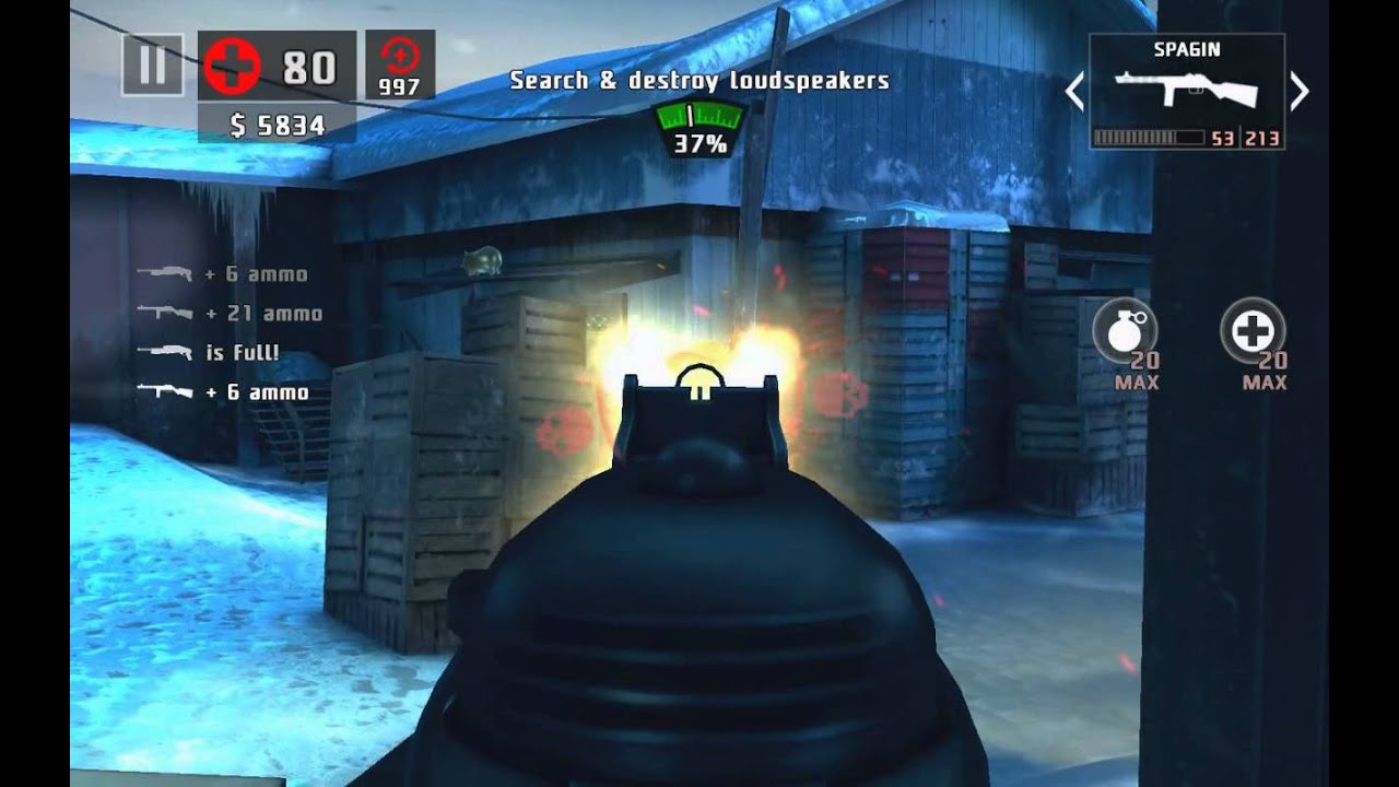Dead Trigger 2. PPSh & SPAS. Arctic - Search & Destroy.