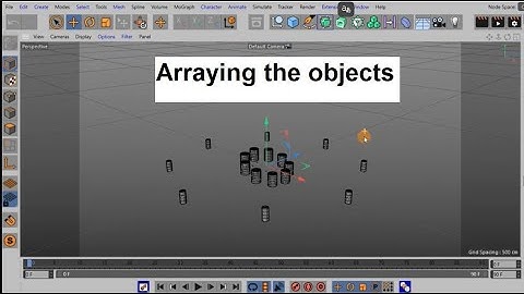 Arraying the objects in MAXON Cinema 4D | CADCIM Technologies