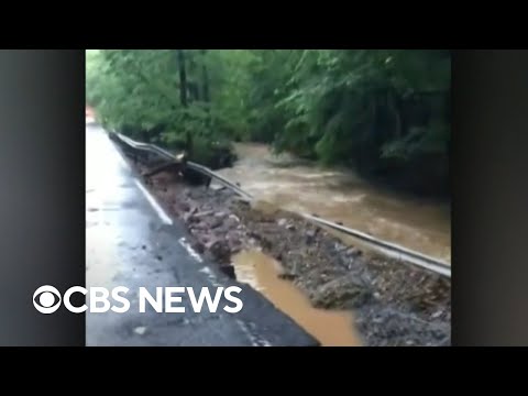 Deadly flash flooding hits the Northeast as record-breaking heat cooks the South