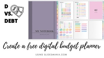 Freebie Friday: create your own free digital budget planner with Slidesmania