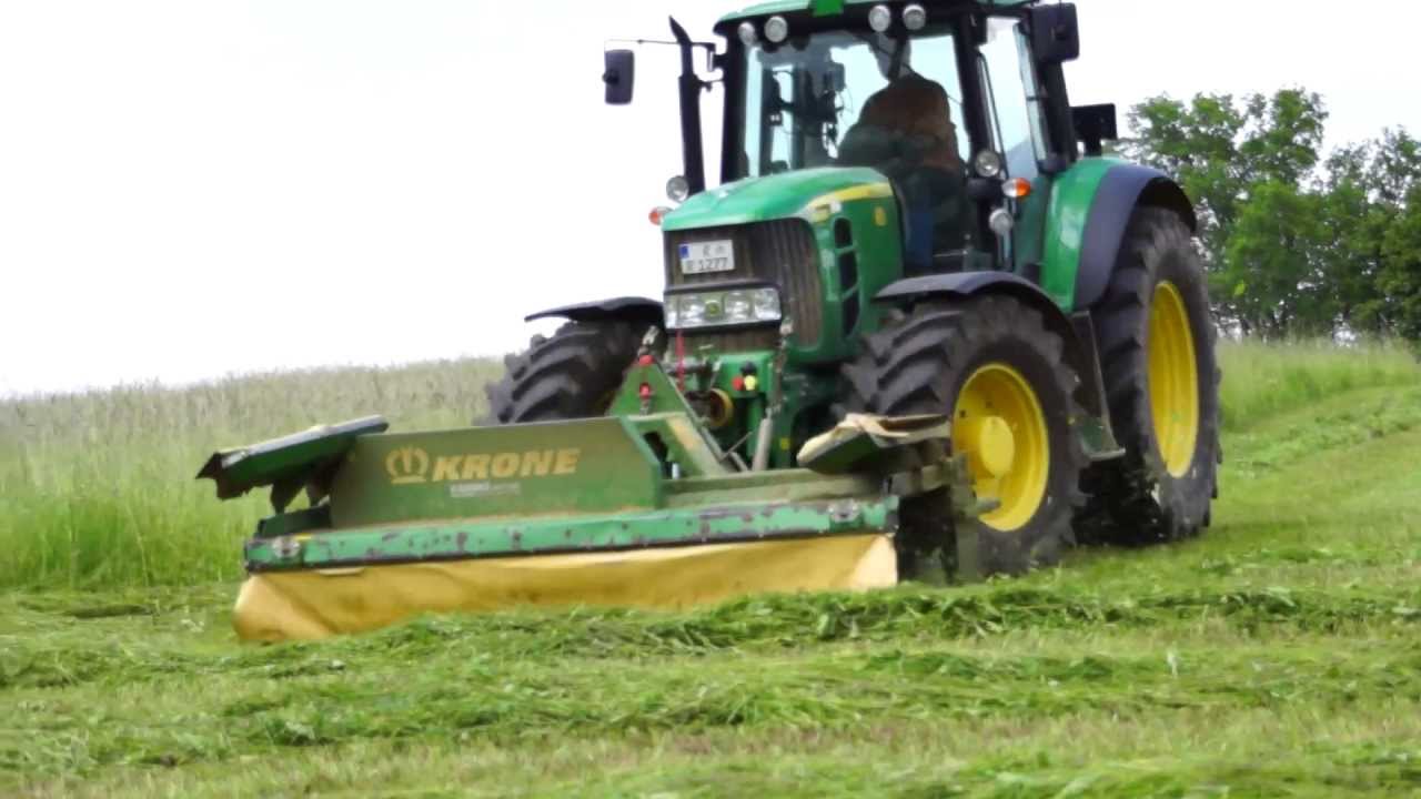 [Sound] Gras mähen mit John Deere 6830
