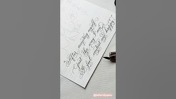 Copperplate Calligraphy Quote