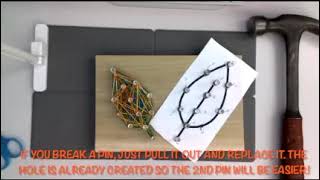 Teen and Adult Take Home Kits: Fall Push Pin Art Kit