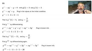 Power Series with Initial Conditions
