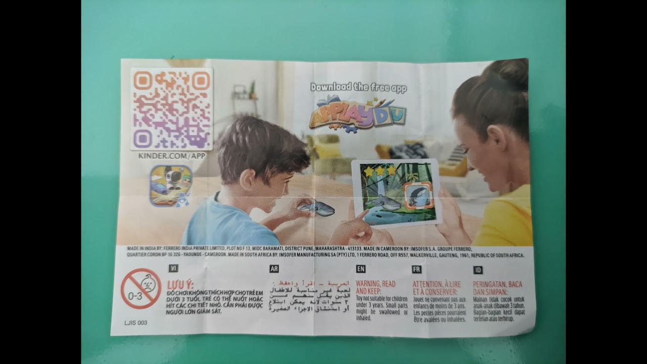 Kinder Joy Qr Codes With Applaydu YouTube