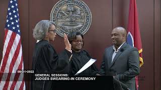 08/31/22 General Sessions Judges Swearing-In Ceremony