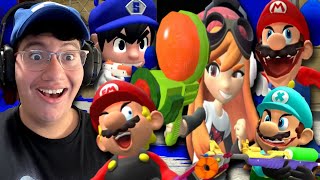 ONE FINAL SPLAT-WAR WITH MEGGY!! || SMG4: One Last Splatfest REACTION