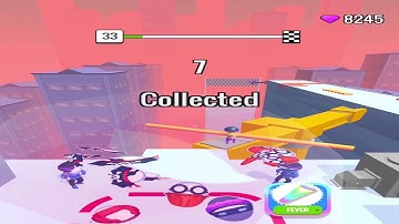 Roof Rails Level 33 - gameplay (ios android) walkthrough all levels