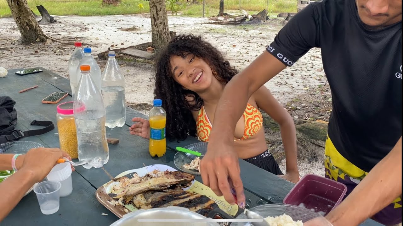 ASSEI TAMBAQUI NA PRAIA DOS MEUS AVÓS QUE MORAM ISOLADOS! No/ INTERIOR DO AMAZONAS!