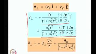 ⁣Mod-01 Lec-39 Diffusion in magnetized plasma