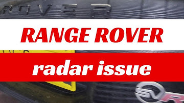Range Rover SVR - radar issue troubleshooting and ADAS calibration
