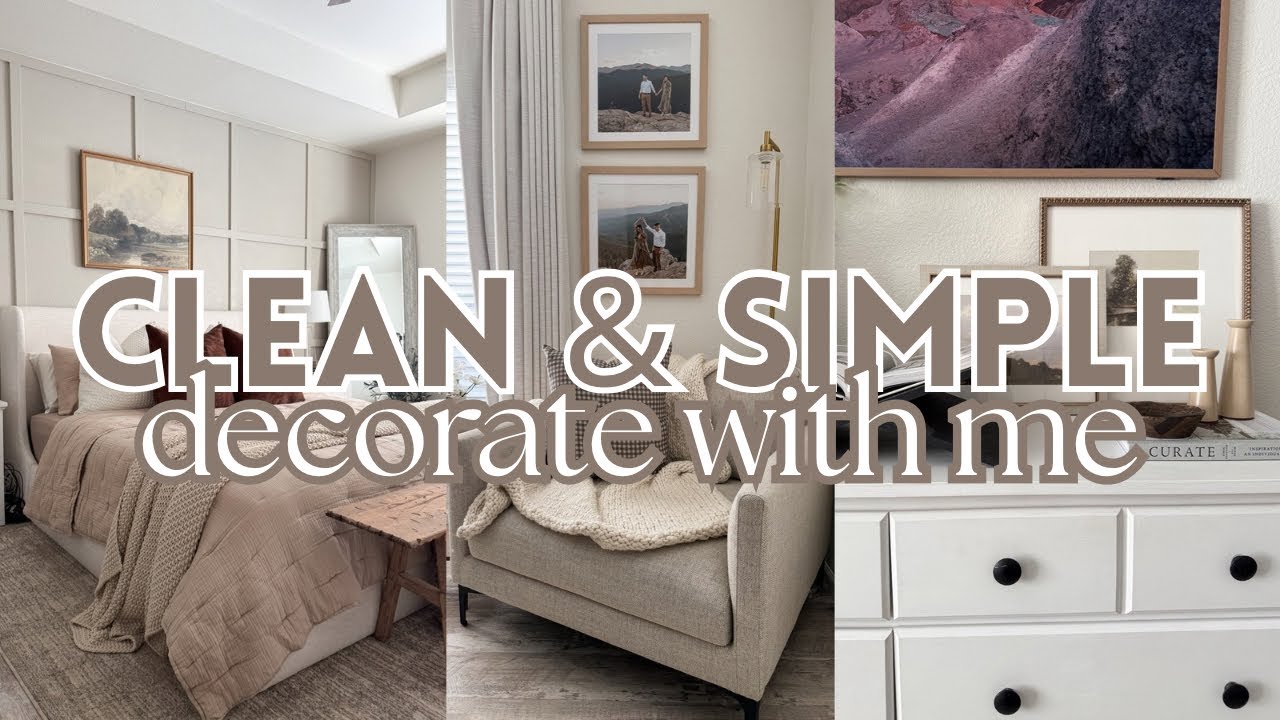*NEW* CLEAN & SIMPLE DECORATE WITH ME 2026 | REDECORATING MY HOME AFTER THE HOLIDAYS