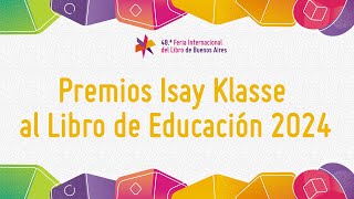 Premios Isay Klasse al Libro de Educación 2024