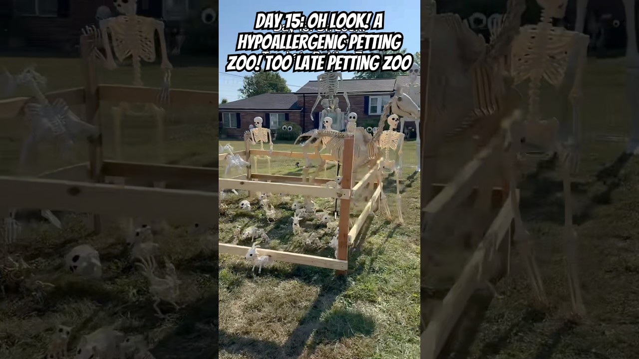 Day 15: Oh Look! A Hypoallergenic Petting Zoo! Too Late Petting Zoo 