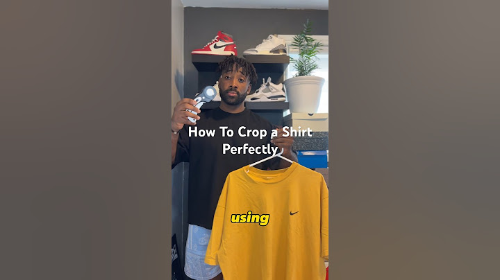 How to Crop Your Shirts Perfectly!