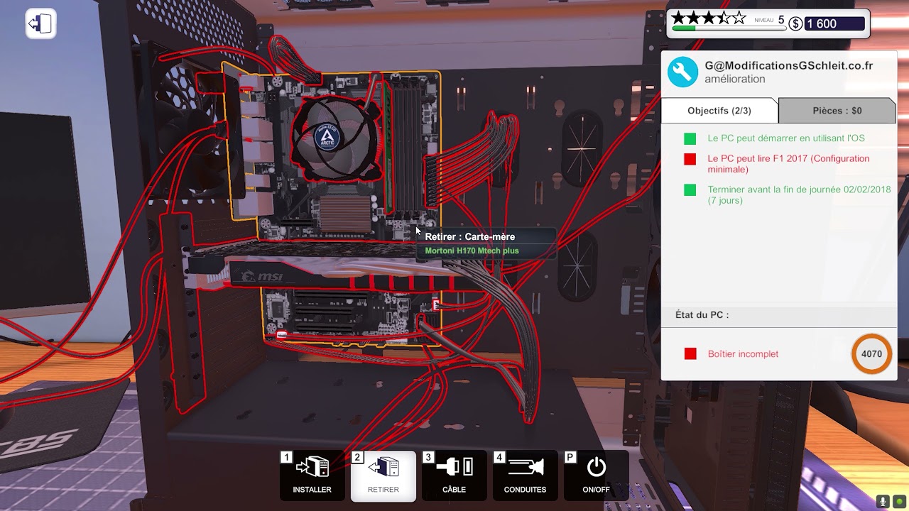 PC Building Simulator le pc peut lire f1 2017  8k 60fps 🔥💥