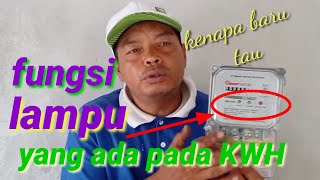 Function of the light on the KWH meter