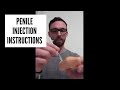 How to inject Trimix for ED (erectile dysfunction): demonstration and instruction video.