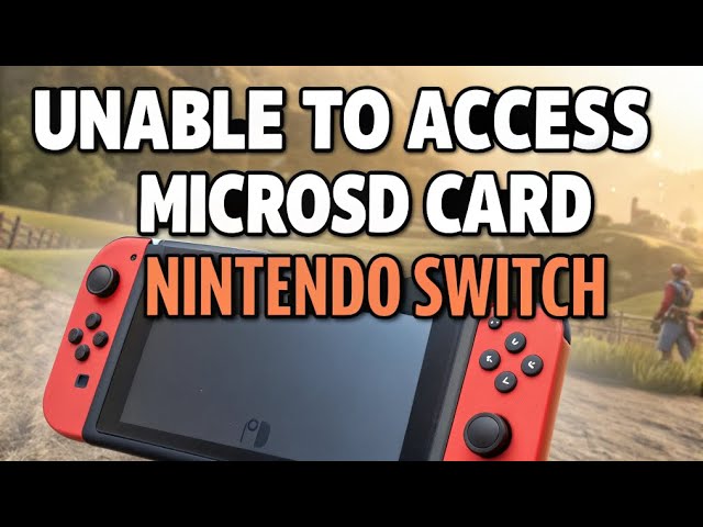 How to fix Unable to Access MicroSD Card Nintendo Switch - YouTube