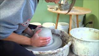 Centering on a Potter's Wheel