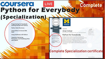 Coursera: Programming for Everybody specialization Complete Course  solved Live( Project)