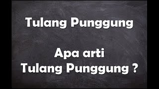 Apa arti kata Tulang Punggung ? screenshot 5