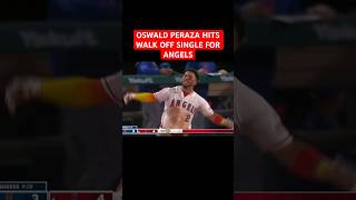 OSWALD PERAZA HITS WALK OFF SINGLE FOR ANGELS OVER METS