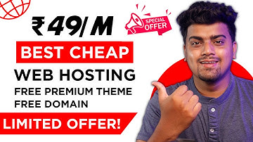 😱Web Hosting at Cheap Price | Starting at ₹49 SSD Hosting + Free Themes | Best Web Hosting Offer