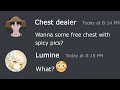 When you met the chest dealer on discord...