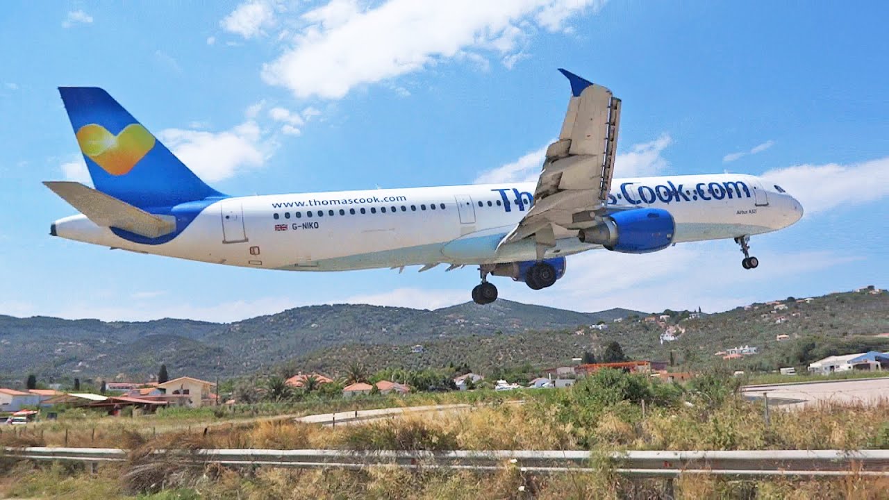Plane Spotting at Skiathos Airport - Part 6 - Thomas Cook Airlines Airbus A321 Boeing 757