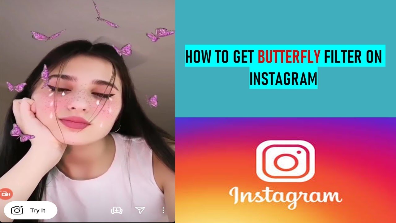 HOW TO GET BUTTERFLY FILTER ON INSTAGRAM - YouTube