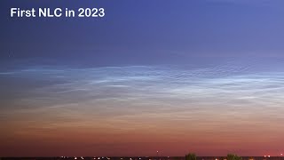 Noctilucent clouds (NLC) - June 4/5, 2023. First NLC in the 2023 season! Time-lapse video by Mr SuperMole 7,733 views 11 months ago 32 seconds