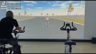 Interactive bicycle game 🚲, good way to exercise 💪💪💪