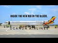 Uganda Airline. Scenic Flight from Nairobi to Entebbe, Uganda. Bombardier CRJ900