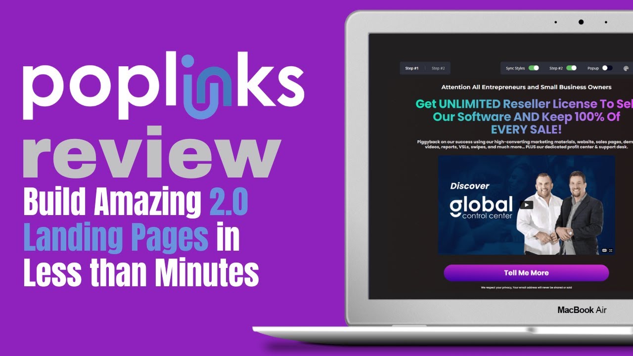 PopLinks Demo Review - Build Landing Pages 2.0 in Less than Minutes