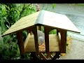 DIY large wild bird feeder from pallet wood. Alimentador palets para palomas. Brico mangeoire DIY large wild bird feeder from pallet wood. Alimentador palets para palomas. Brico mangeoire