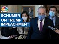 Chuck Schumer: Senate will receive Donald Trump article of impeachment Monday